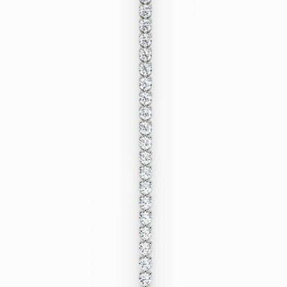 Linear Round Brilliant Superior Lab Grown Diamond Tennis Bracelet