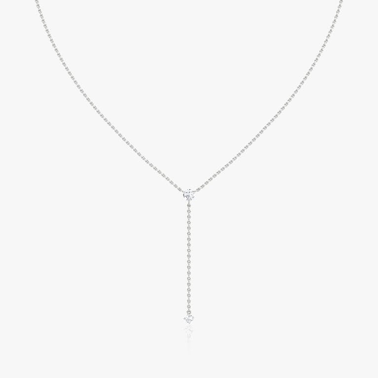 Linked Two Stone Lab Grown Diamond Necklace