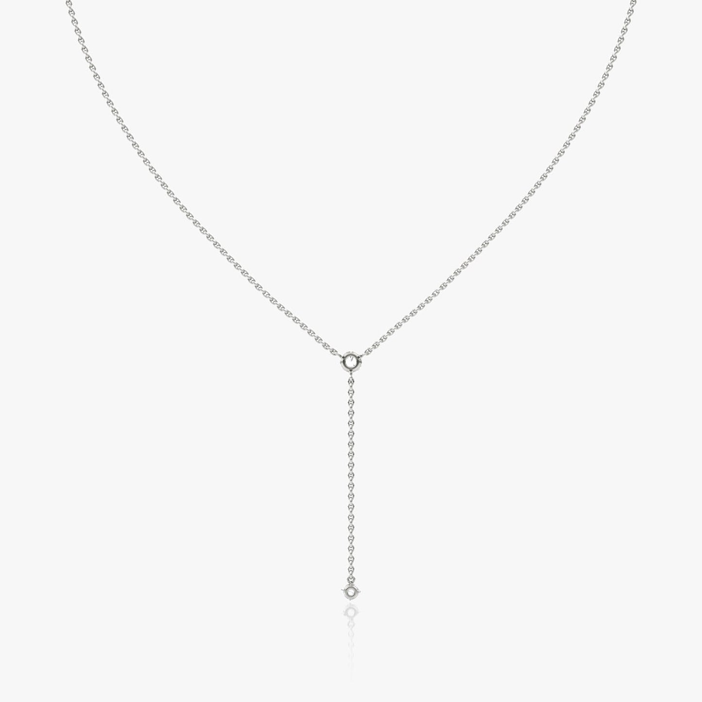 14k White Gold/Yellow Gold, Lab Grown Diamond Necklace