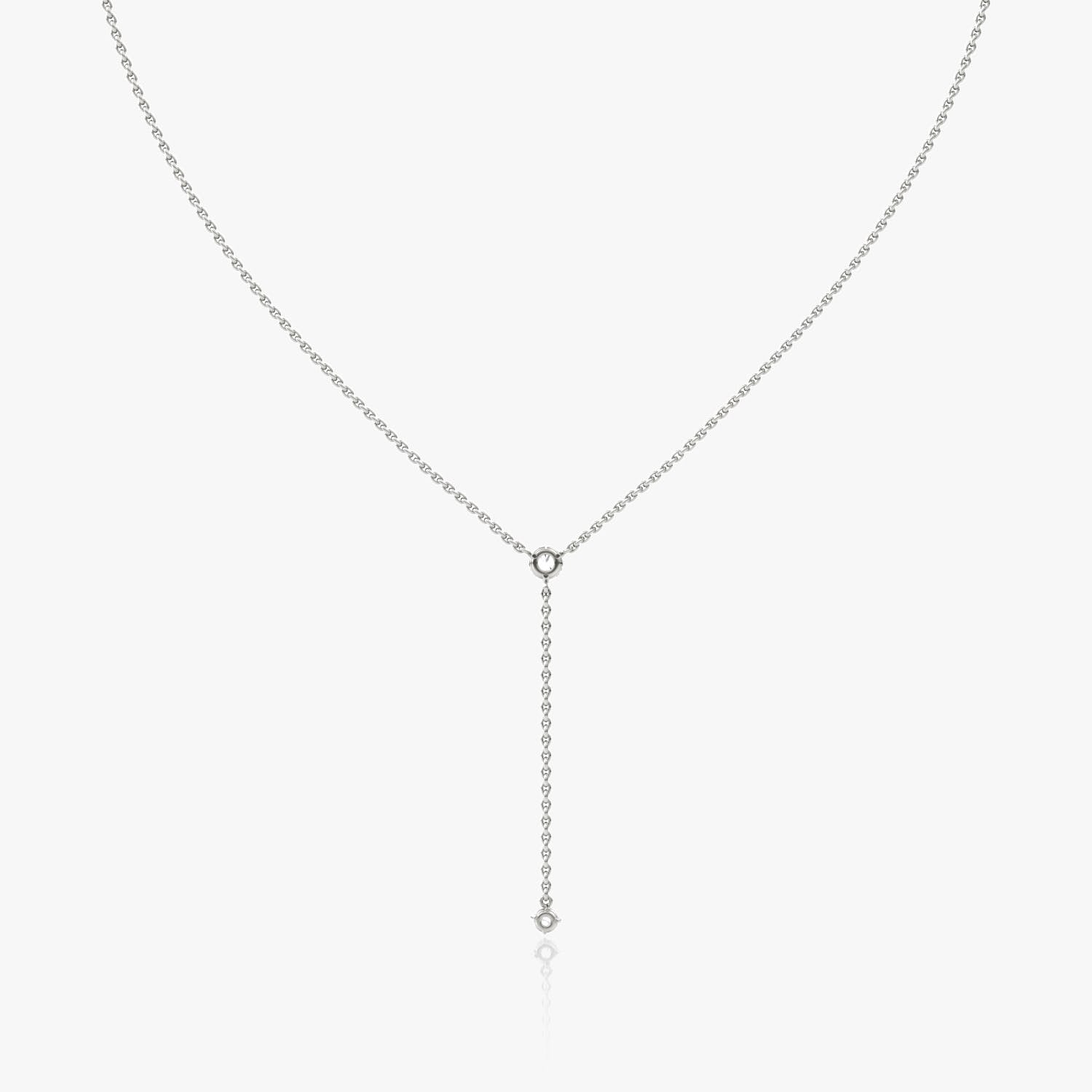 14k White Gold/Yellow Gold, Lab Grown Diamond Necklace