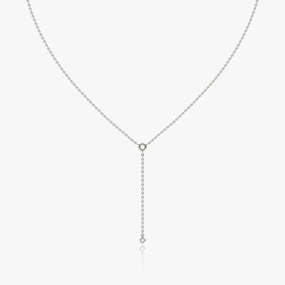 14k White Gold/Yellow Gold, Lab Grown Diamond Necklace