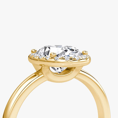 The Halo Oval Engagement Ring