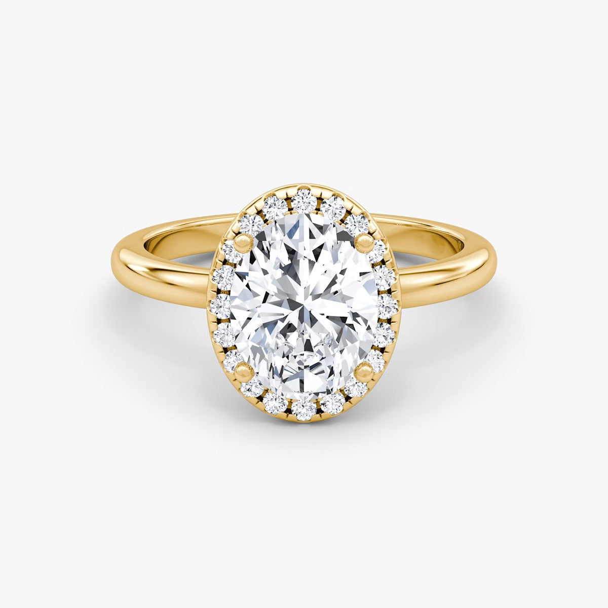 The Halo Oval Engagement Ring