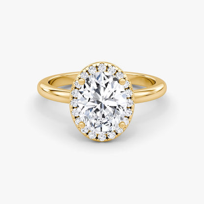 The Halo Oval Engagement Ring