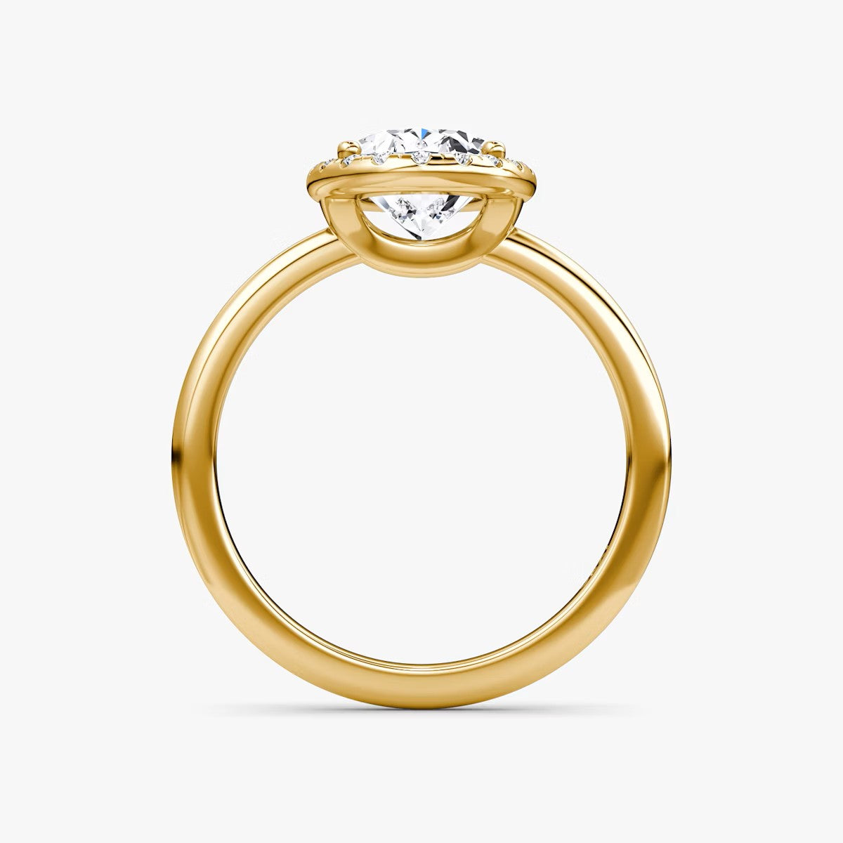 The Halo Oval Engagement Ring