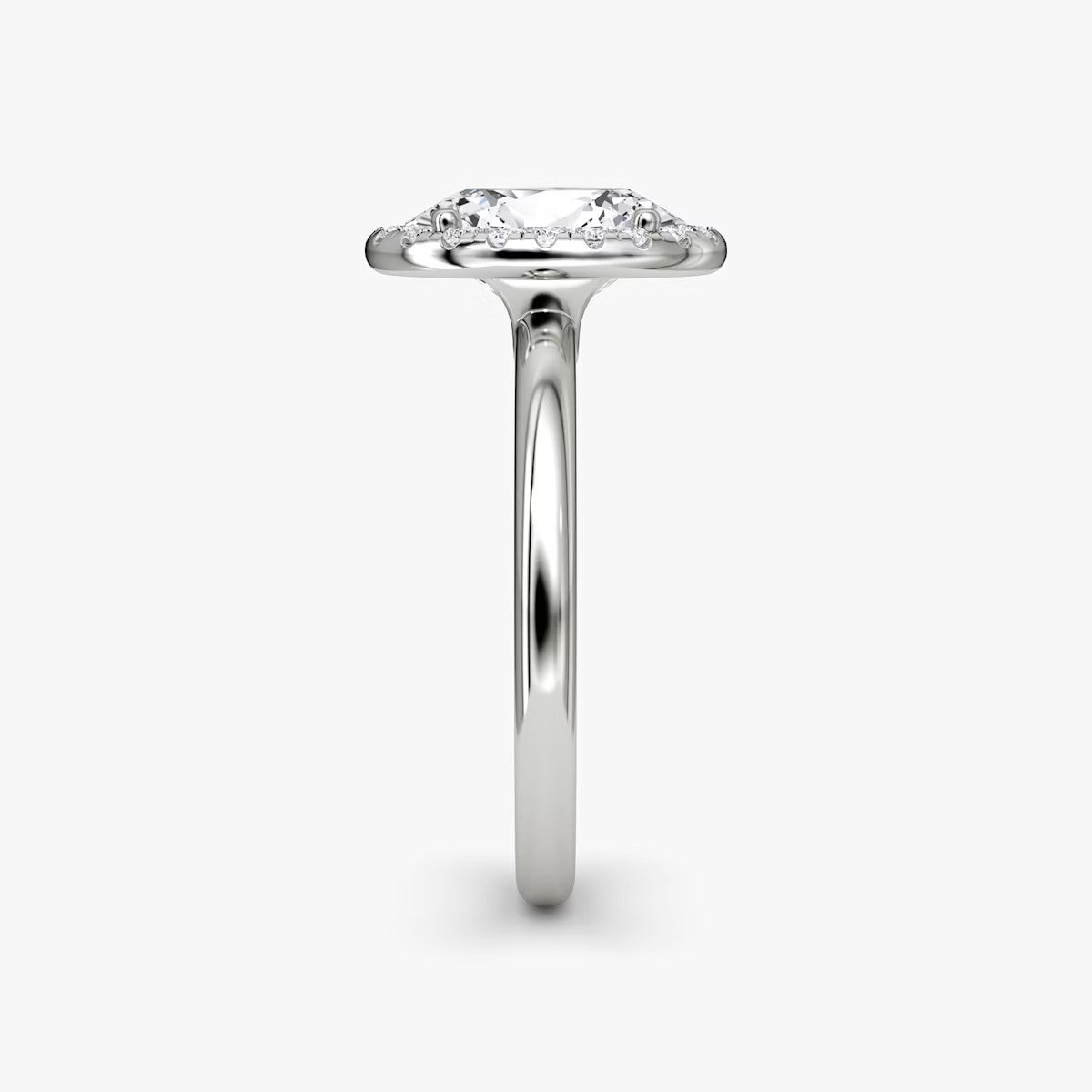 The Halo Oval Engagement Ring
