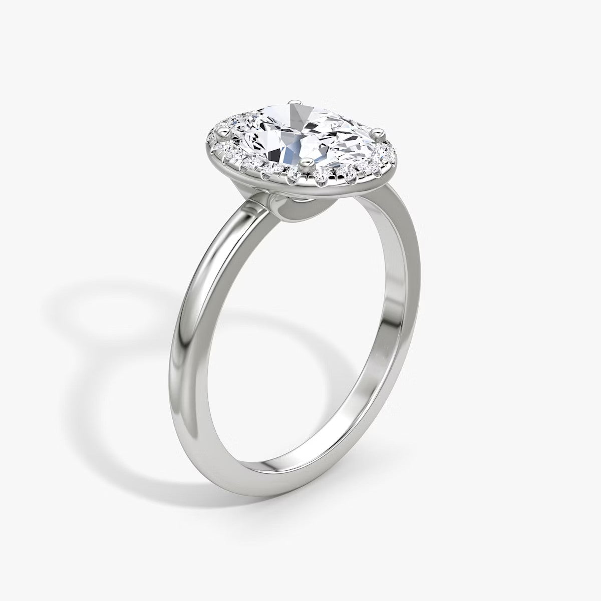 The Halo Oval Engagement Ring