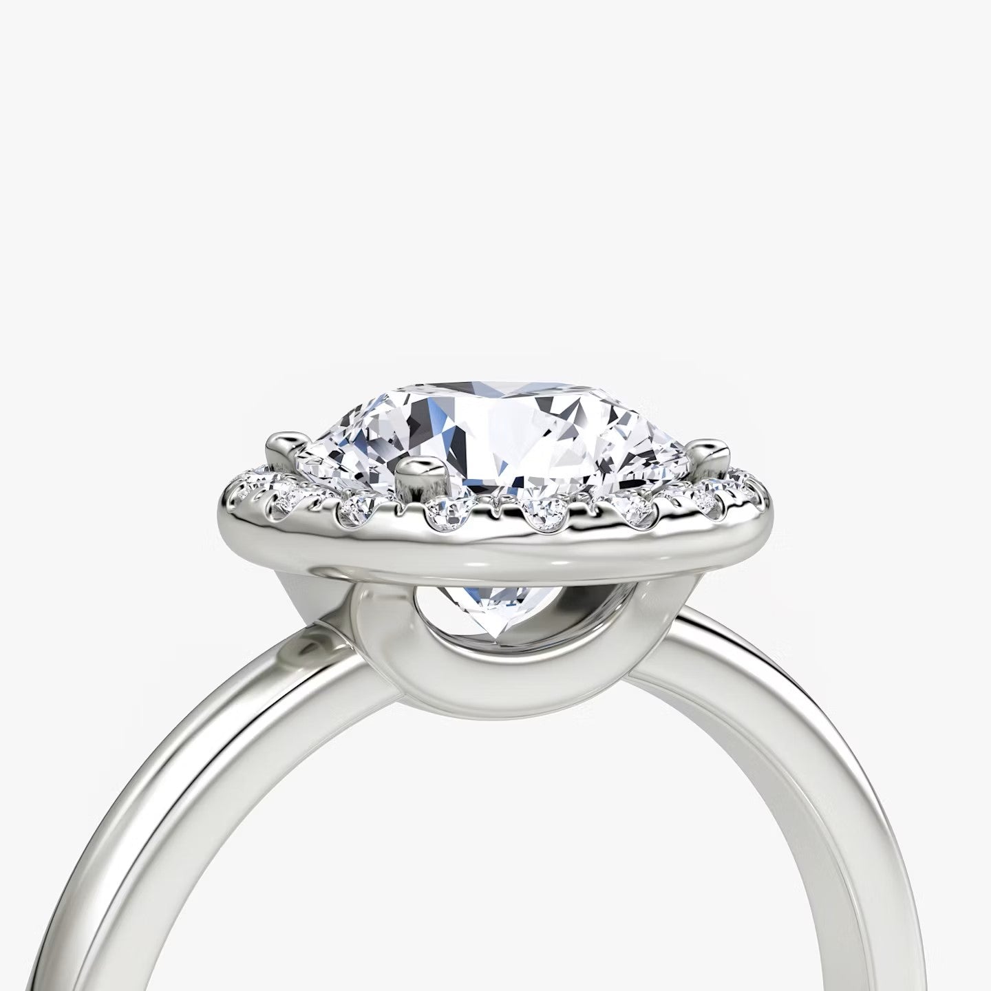 The Halo Round Brilliant Engagement Ring