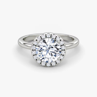 The Halo Round Brilliant Engagement Ring