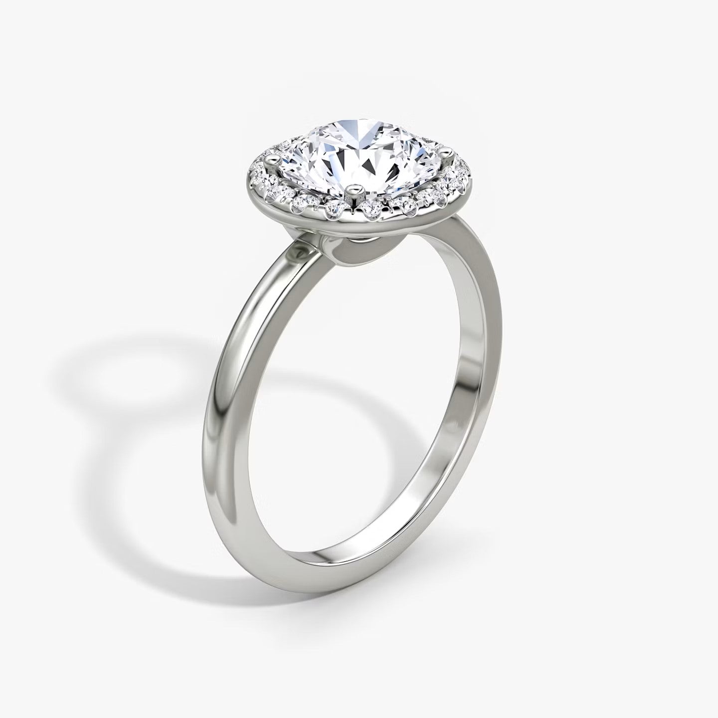 The Halo Round Brilliant Engagement Ring