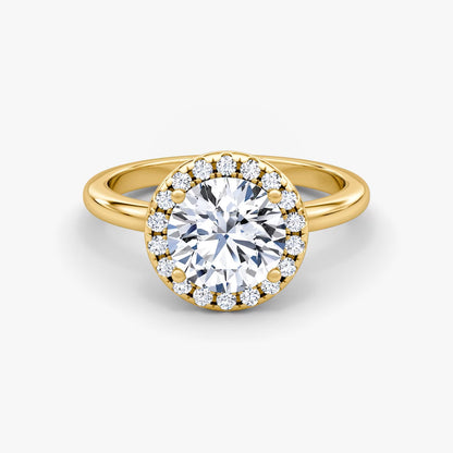 The Halo Round Brilliant Engagement Ring