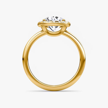 The Halo Round Brilliant Engagement Ring