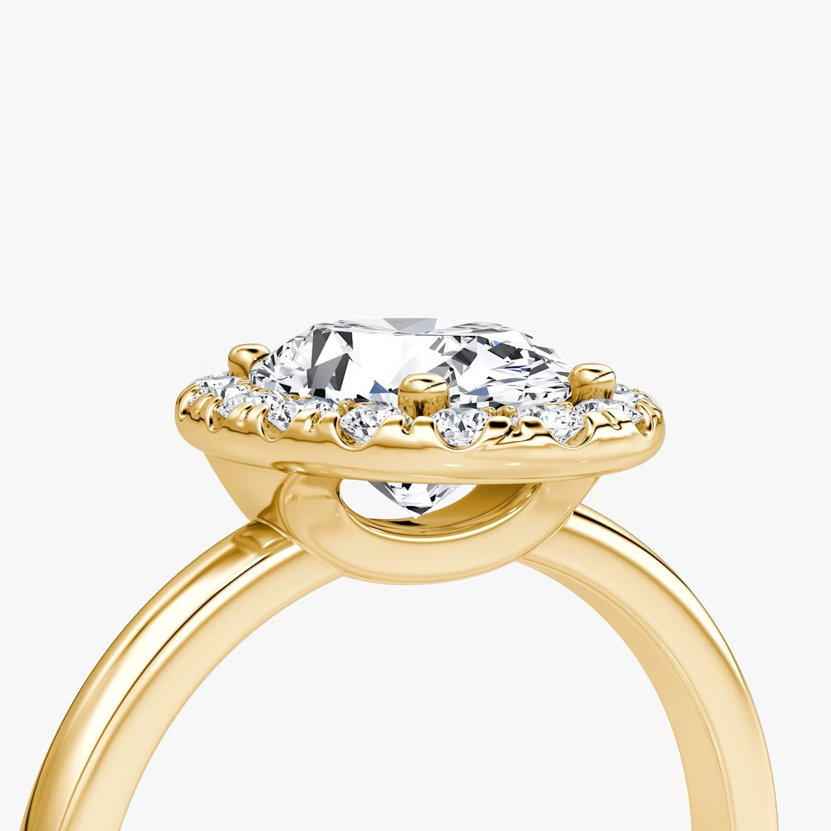 The Big Halo Oval Engagement Ring