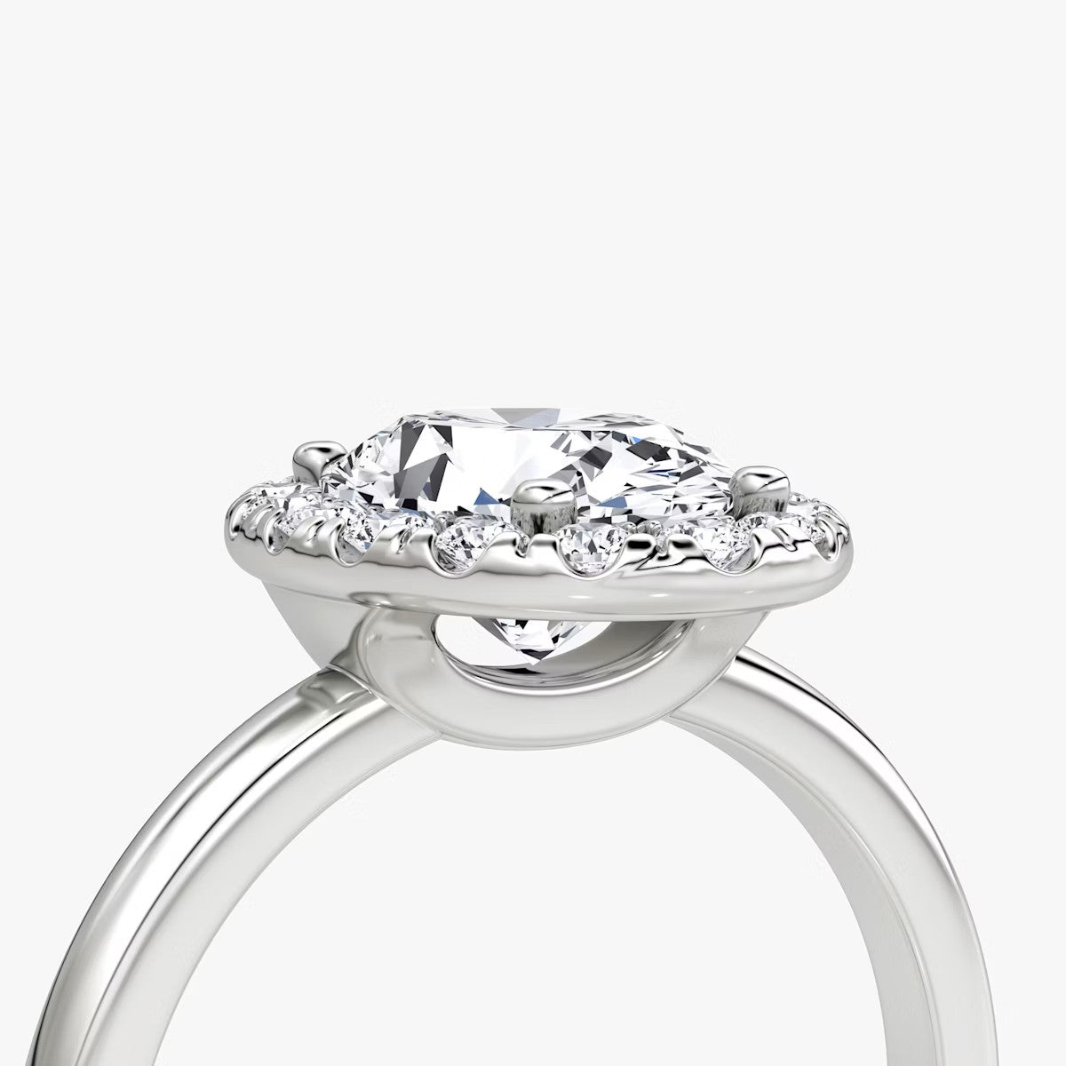 The Big Halo Oval Engagement Ring