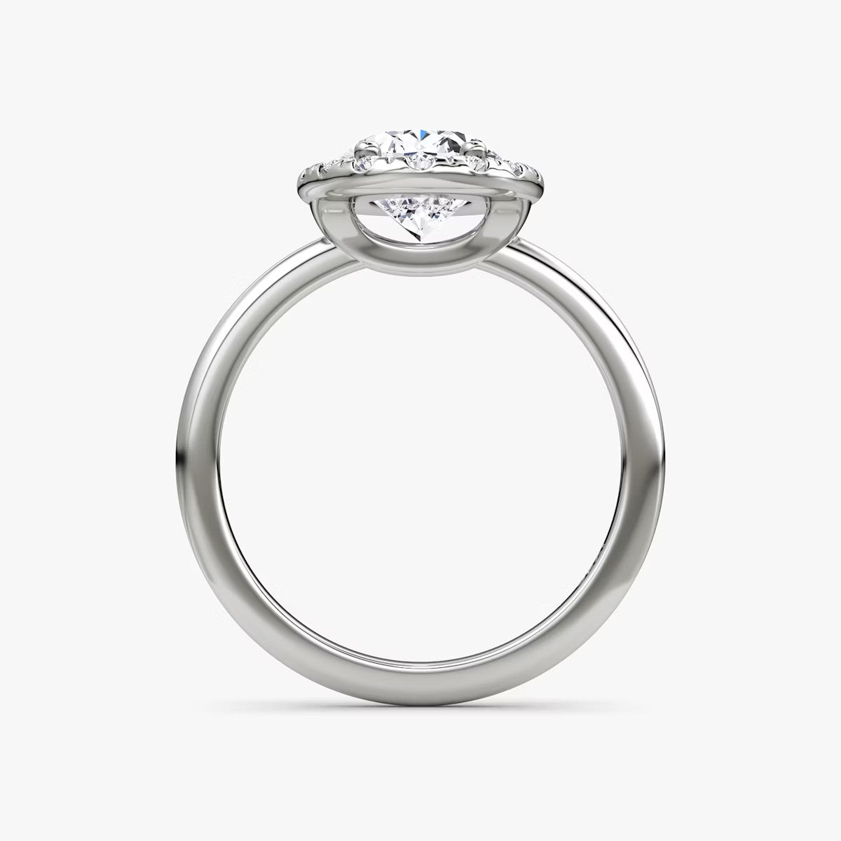 The Big Halo Oval Engagement Ring