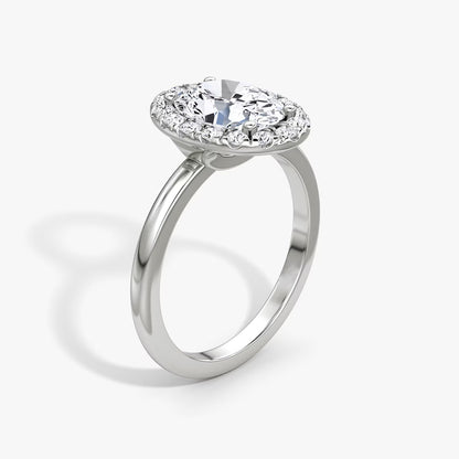 The Big Halo Oval Engagement Ring