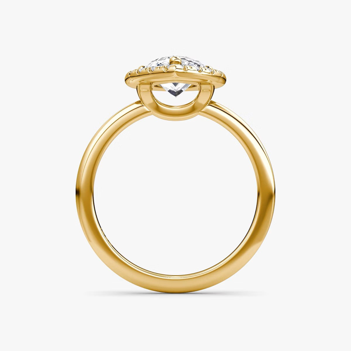 The Big Halo Pear Engagement Ring