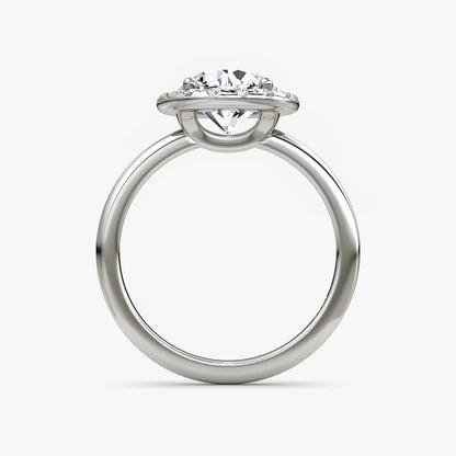 The Big Halo Round Brilliant Engagement Ring