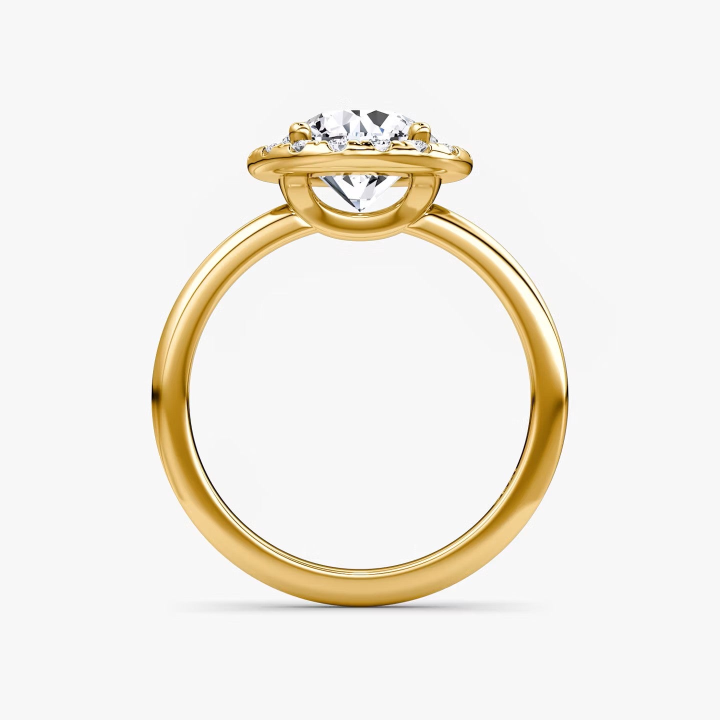 The Big Halo Round Brilliant Engagement Ring