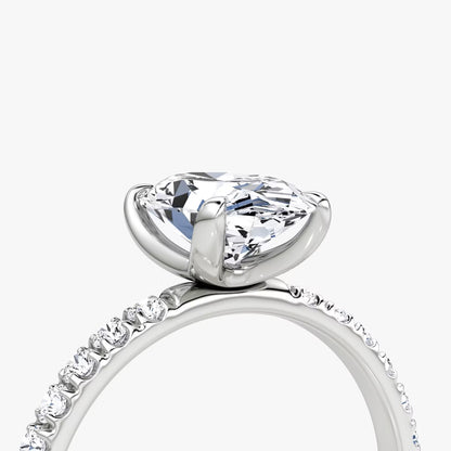 The Classic Oval Solitaire Pave Engagement Ring