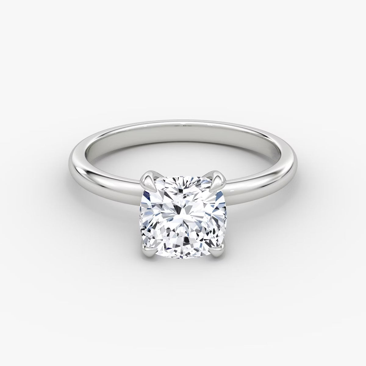 The Classic Cushion Cut Solitaire Engagement Ring