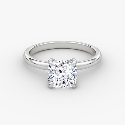 The Classic Cushion Cut Solitaire Engagement Ring