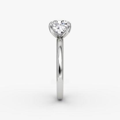 The Classic Cushion Cut Solitaire Engagement Ring