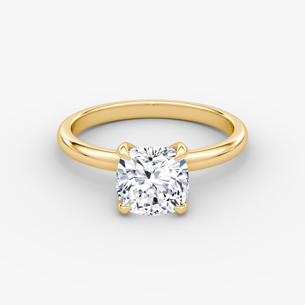 The Classic Cushion Cut Solitaire Engagement Ring