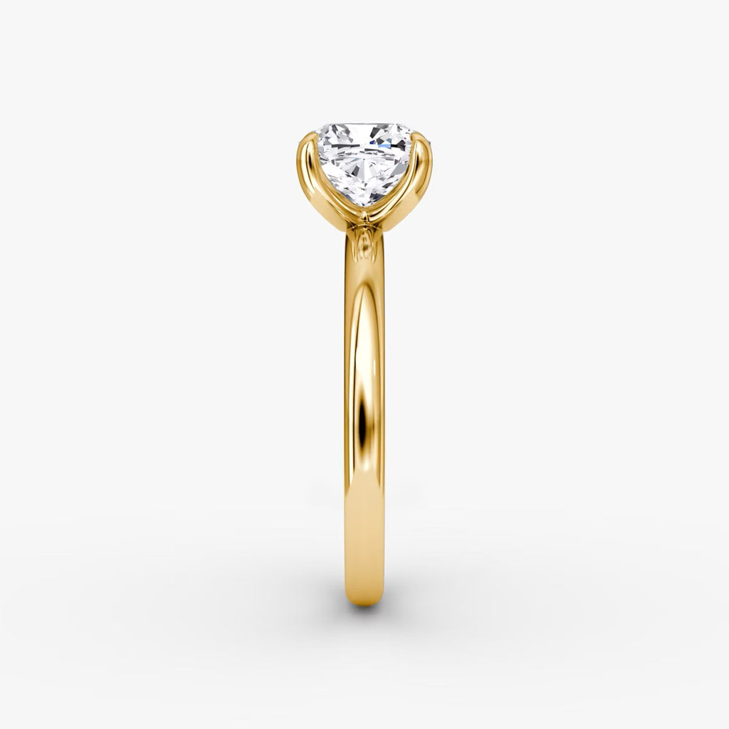 The Classic Cushion Cut Solitaire Engagement Ring