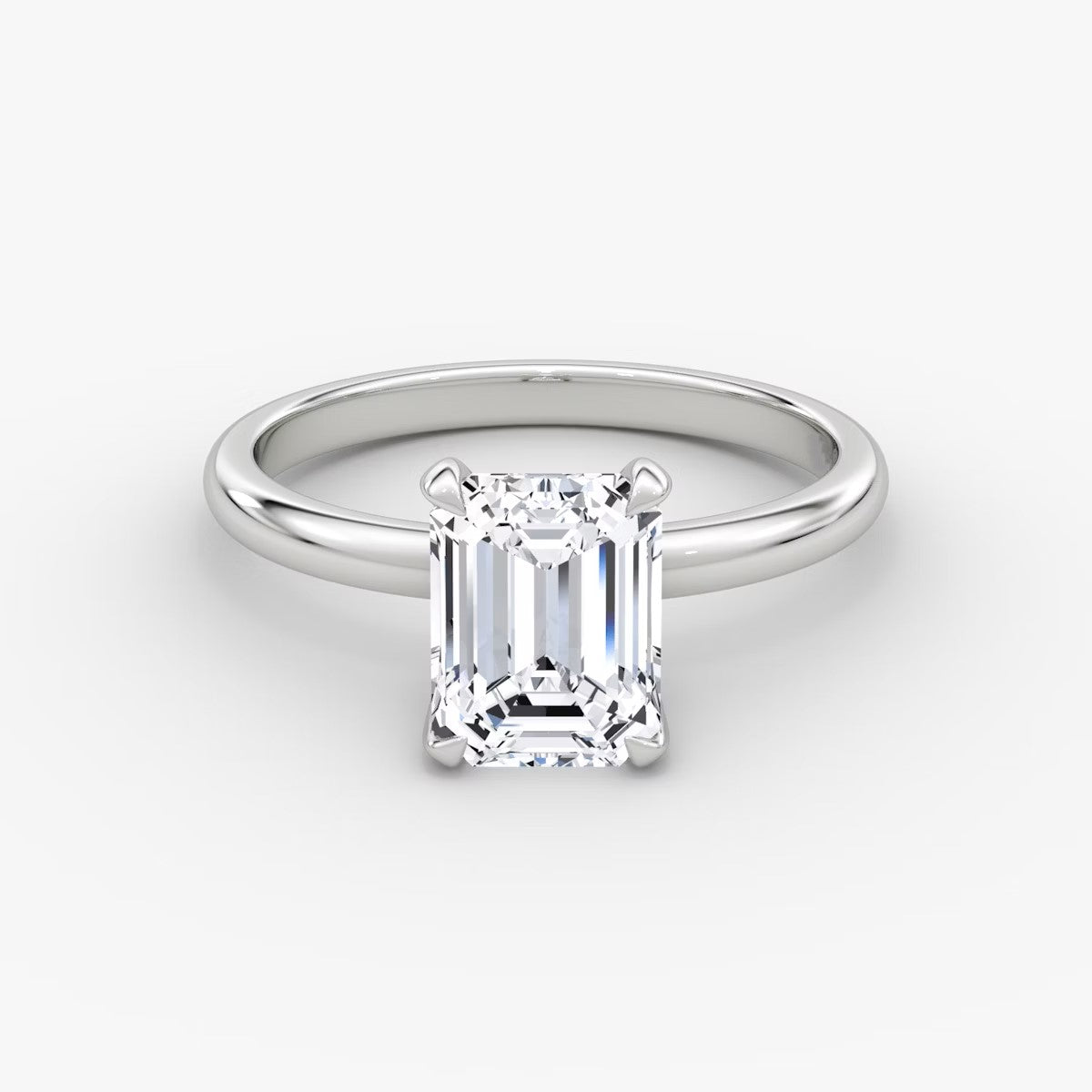 The Classic Emerald Cut Solitaire Engagement Ring