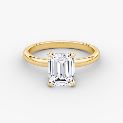 The Classic Emerald Cut Solitaire Engagement Ring