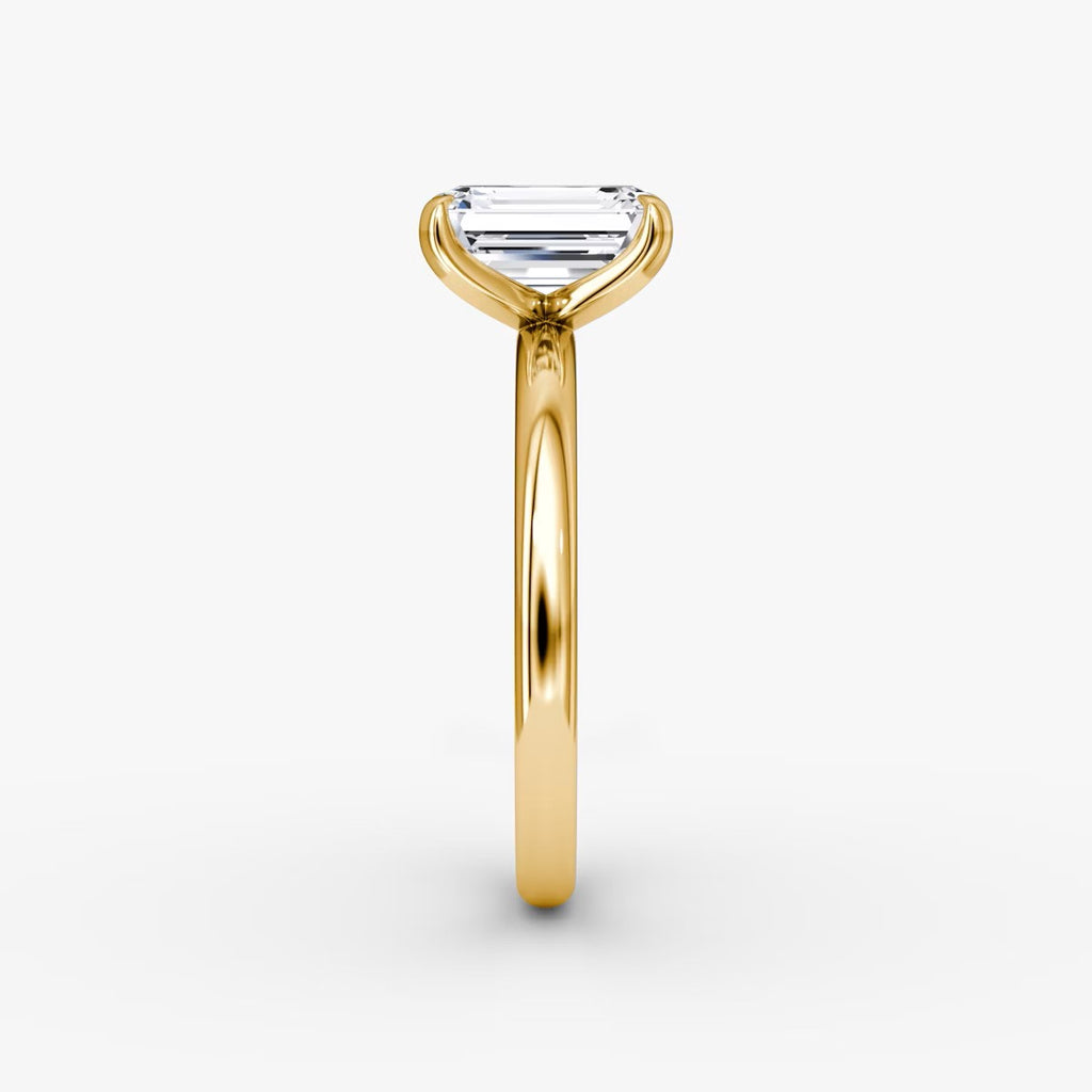 The Classic Emerald Cut Solitaire Engagement Ring