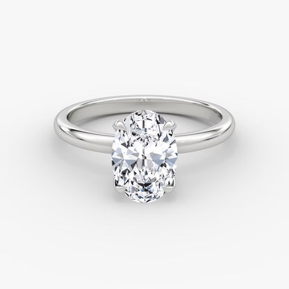 The Classic Oval Solitaire Engagement Ring