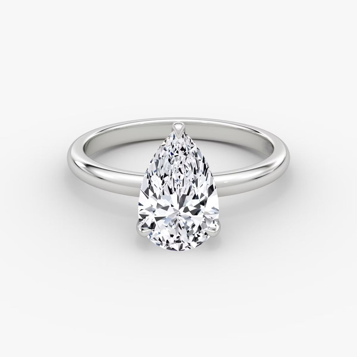 The Classic Pear Solitaire Engagement Ring