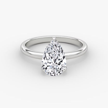 The Classic Pear Solitaire Engagement Ring