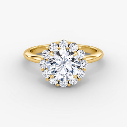 The Floral Halo Round Brilliant Engagement Ring