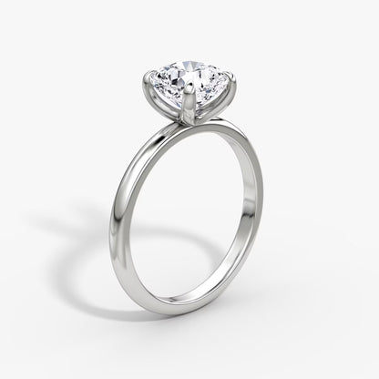 The Classic Cushion Cut Solitaire Engagement Ring