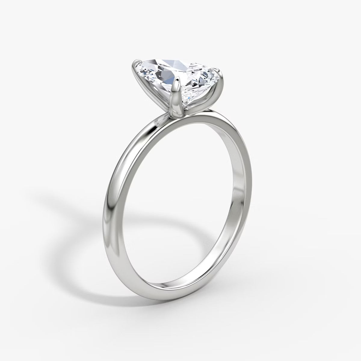 The Classic Pear Solitaire Engagement Ring