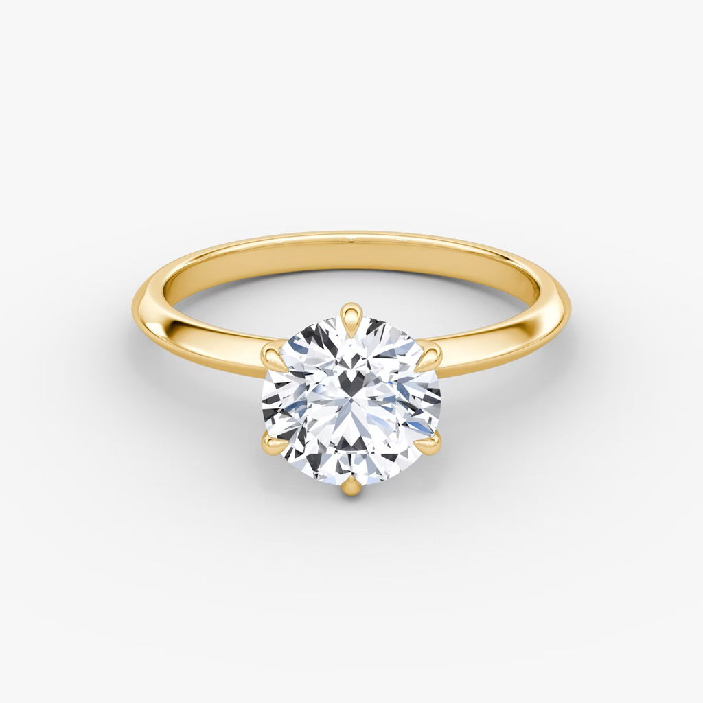 The Knife-Edge Round Brilliant Solitaire Engagement Ring