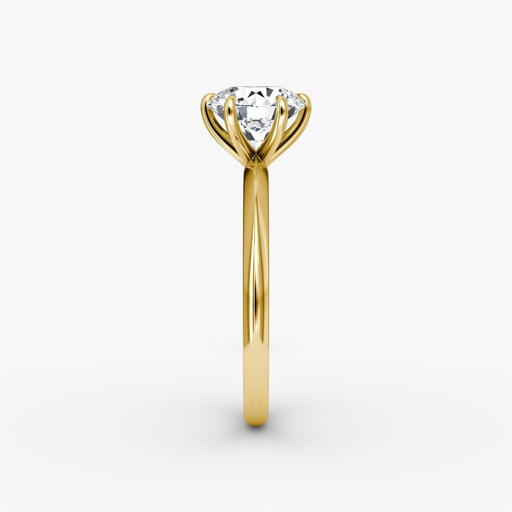 The Knife-Edge Round Brilliant Solitaire Engagement Ring