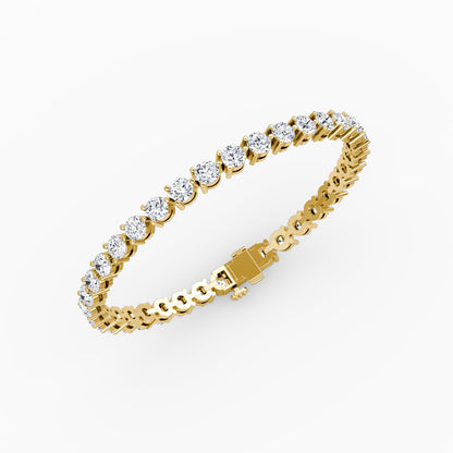 Linear Round Brilliant Superior Lab Grown Diamond Tennis Bracelet