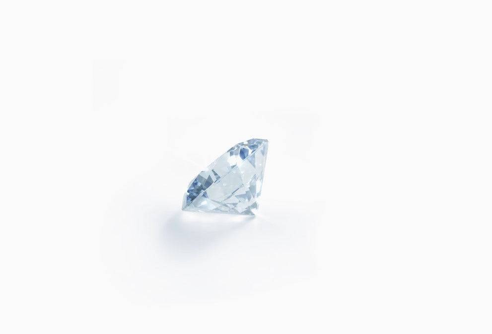 Diamants ronds brillants de qualité supérieure cultivés en laboratoire | Bleu