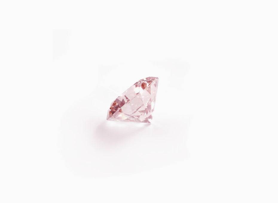 Diamants ronds brillants de qualité supérieure cultivés en laboratoire | Rose