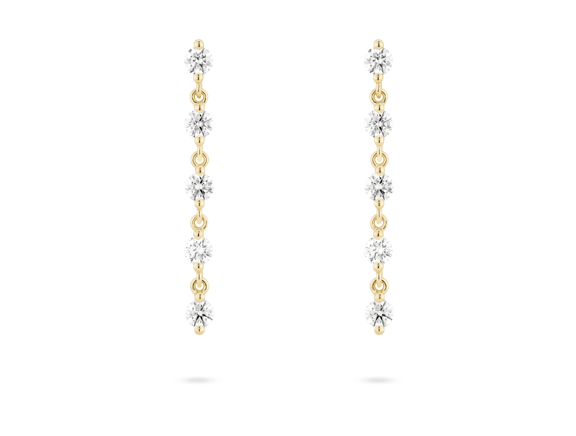 Long Drop Lab Grown Diamond Earrings