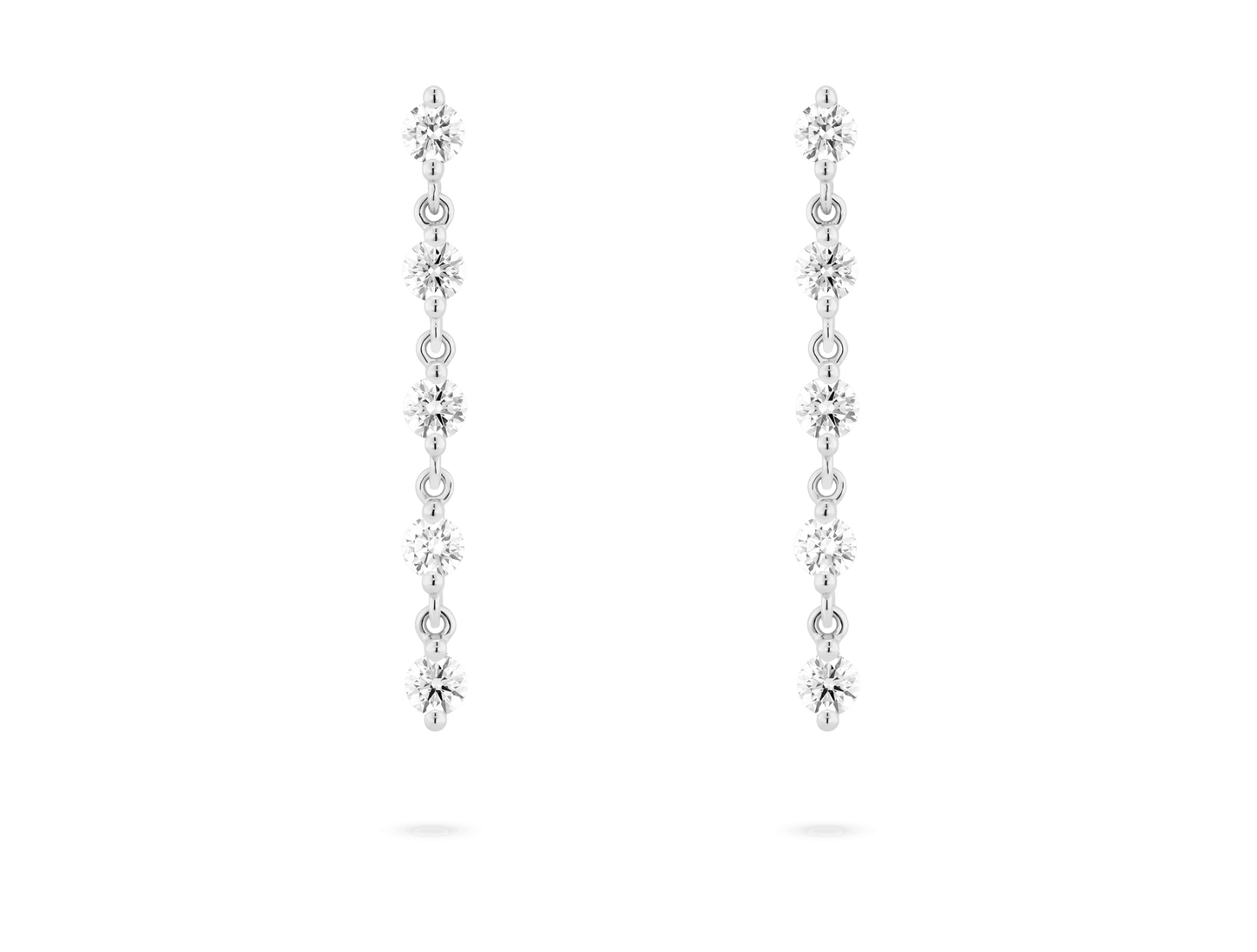 ELGA Superior Linked Long Drop Lab Grown Diamond Earrings