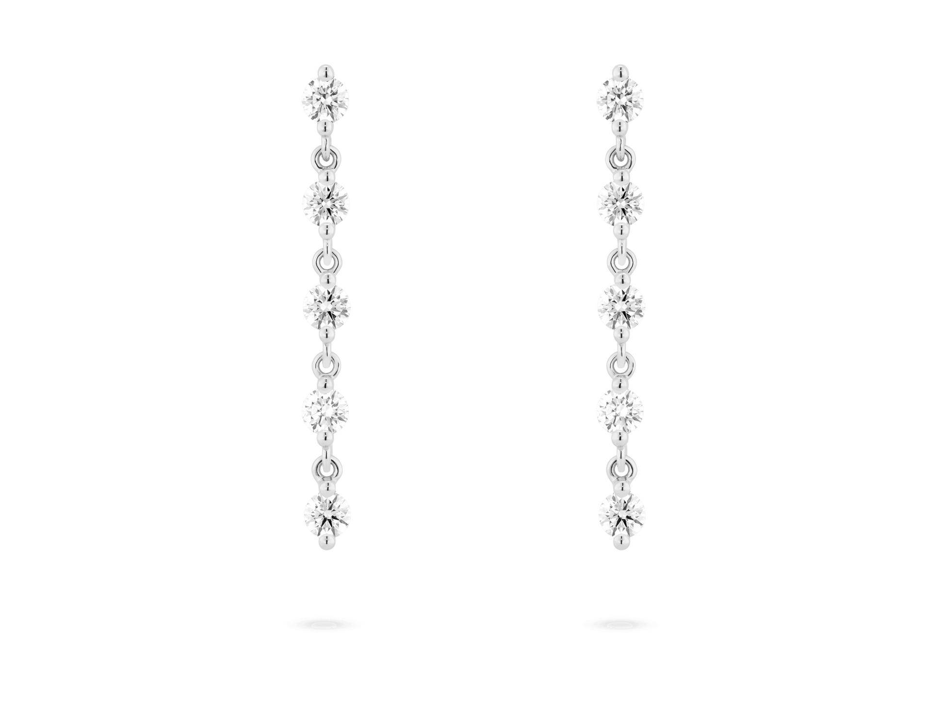 ELGA Superior Linked Long Drop Lab Grown Diamond Earrings