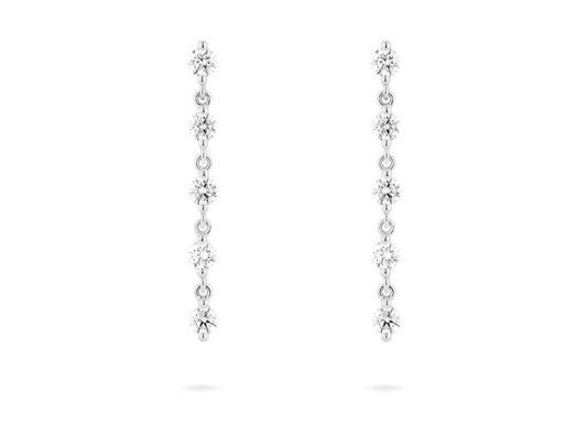 ELGA Superior Linked Long Drop Lab Grown Diamond Earrings