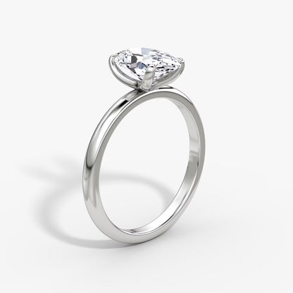 The Classic Oval Solitaire Engagement Ring